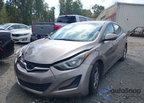 2014 Hyundai Elantra Se from USA, damaged, VIN 5NPDH4AE5EH541776